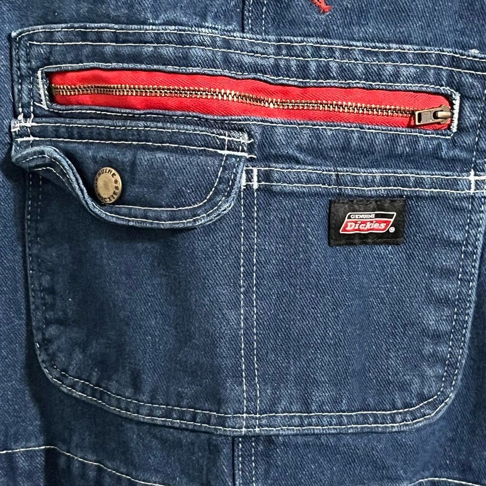 Genuine Dickies Men's Relaxed Fit Ultra Tough Workwear Bib Overalls - Picture 3 of 12